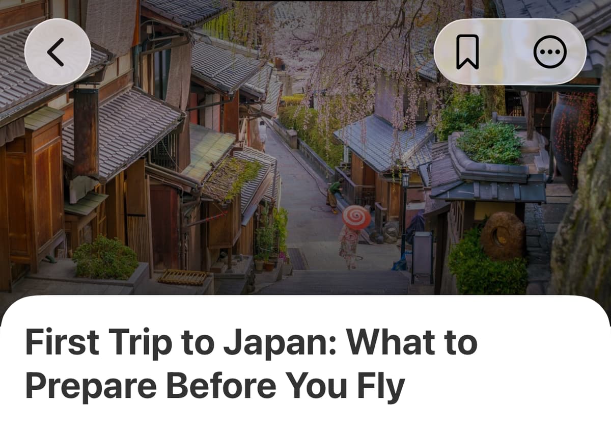 The guide header, with More beside the bookmark in the top-right corner.